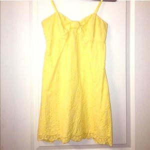 Like new yellow eyelet Lilly pulitzer dress